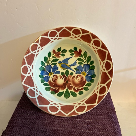 VINTAGE RARE DITMAR URBACH Z FLORAL/BIRD PORCELAIN BOWL PREOWNED - Picture 2 of 10